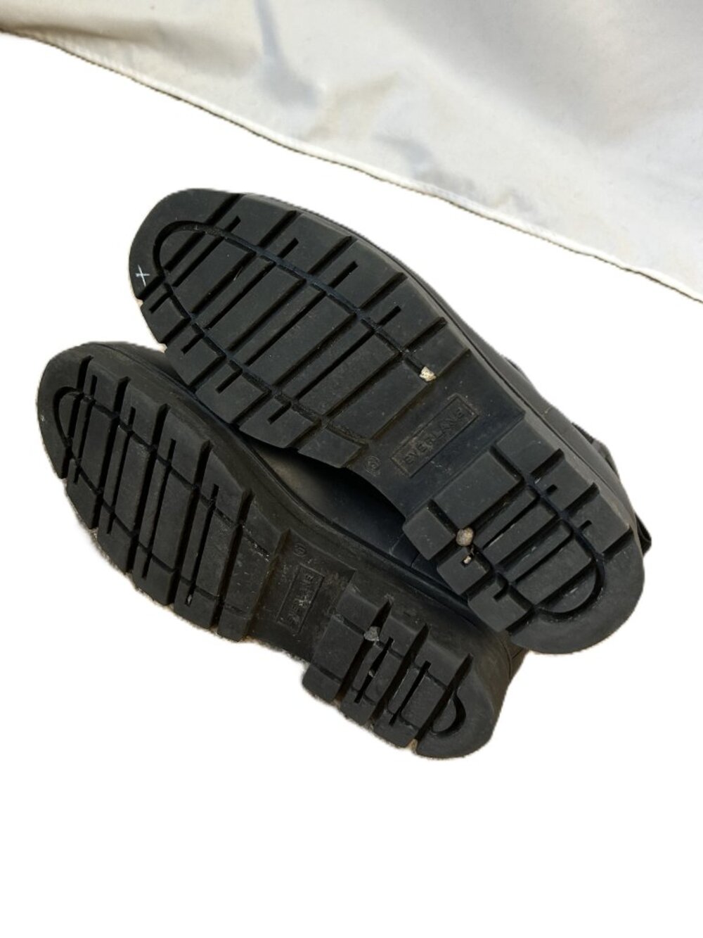 Everlane Rubber Ankle Booties Black 6 Chunky - Picture 6 of 7